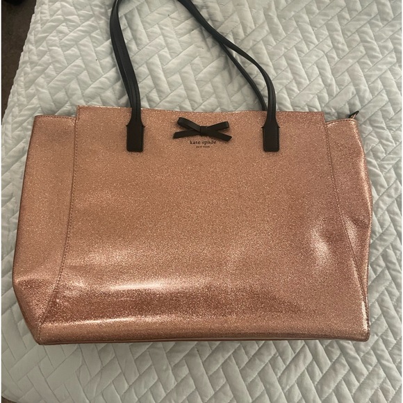 Pink glitter Kate Spade tote - Picture 1 of 3